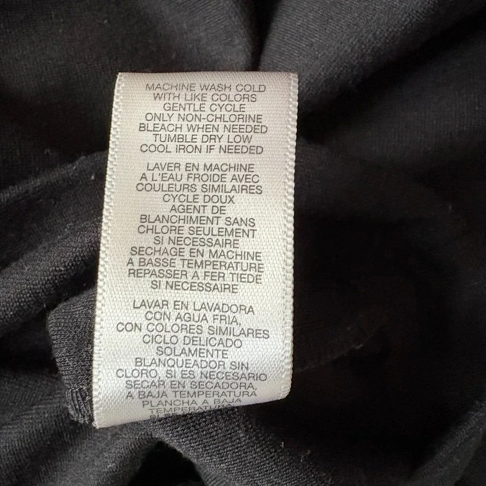 MICHAEL KORS Black Sleeveless Sheath Dress Zipper Detail Pleated Size 8‎